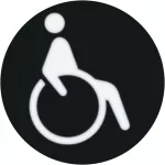 R.x Folia do sygnalizatora świetlnego symbol "wózek inwalidzki"