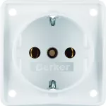 Integro Flow Gniazdo SCHUKO biały