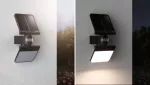 Oprawa elewacyjna LESLA LED 12.5W solar PIR 1000lm 3000K IP65 USB-C 3.6V antracyt / tworzywo sztuczne