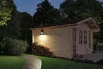 Oprawa elewacyjna LESLA LED 12.5W solar PIR 1000lm 3000K IP65 USB-C 3.6V antracyt / tworzywo sztuczne