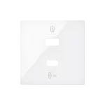 SIMON 100 W100-10001296X-130 Pokrywa podwójnej ładowarki USB C+A dla ref. 10000296-039; biały