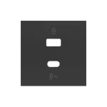SIMON 100 W100-10001296X-238 Pokrywa podwójnej ładowarki USB C+A dla ref. 10000296-039; czarny mat