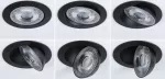 Oprawa do wbudowania ANMUS LED 3-STEP DIM 5W 700lm 105mm 2700K-6500K IP20 230V czarny matowy / aluminium