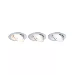 Zestaw opraw do wbudowania ANMUS LED 3-STEP DIM 3X5W 700lm 105mm 2700K-6500K IP20 230V chrom matowy / aluminium