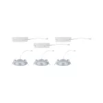 Zestaw opraw do wbudowania ANMUS LED 3-STEP DIM 3X5W 700lm 105mm 2700K-6500K IP20 230V chrom matowy / aluminium