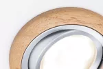 Zestaw opraw do wbudowania LANATI COIN LED 3X 6W 470lm 84mm 2700K IP20 230V drewno / aluminium