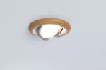 Zestaw opraw do wbudowania LANATI COIN LED 3X 6W 470lm 84mm 2700K IP20 230V drewno / aluminium