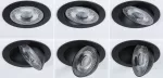 Zestaw opraw do wbudowania ANMUS LED 3-STEP DIM 3X5W 700lm 105mm 2700K-6500K IP20 230V czarny matowy / aluminium