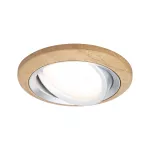 Oprawa do wbudowania LANATI COIN LED 6W 470lm 84mm 2700K IP20 230V drewno / aluminium