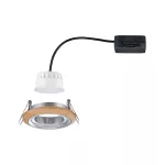 Oprawa do wbudowania LANATI COIN LED 6W 470lm 84mm 2700K IP20 230V drewno / aluminium