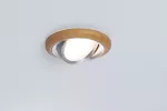 Oprawa do wbudowania LANATI COIN LED 6W 470lm 84mm 2700K IP20 230V drewno / aluminium