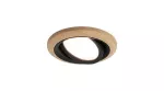 Zestaw opraw do wbudowania LANATI COIN LED 3X 6W 470lm 84mm 2700K IP20 230V drewno / czarny / aluminium