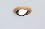Zestaw opraw do wbudowania LANATI COIN LED 3X 6W 470lm 84mm 2700K IP20 230V drewno / czarny / aluminium