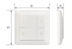 PAULMANN Przycisk ścienny SM Zigbee on/off/ ściemniacz biały