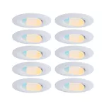 Zestaw opraw do wbudowania CALLA LED 10x5W 430lm okrągła wychylna 3000/4000/6500K IP65 230V biały matowy