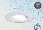 Zestaw opraw do wbudowania CALLA LED 10x5W 430lm okrągła wychylna 3000/4000/6500K IP65 230V biały matowy
