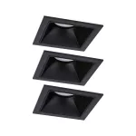 Oprawa do wbudowania EBL COLE SET COIN 3-STEP DIM zestaw 3x6W 3x470lm 2700K IP44 230V czarny / aluminium