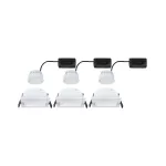 Oprawa do wbudowania EBL COLE SET COIN 3-STEP DIM zestaw 3x6W 3x470lm 2700K IP44 230V biały / aluminium