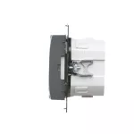 SIMON 55 WMDR-18XXX1-116 Termostat programowalny z wyświetlaczem z wew/zewn czujnikiem temperatury, bez sondy (moduł) 16(2) A, 230V~; Grafitowy mat