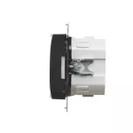 SIMON 55 WMDR-18XXX1-149 Termostat programowalny z wyświetlaczem z wew/zewn czujnikiem temperatury, bez sondy (moduł) 16(2) A, 230V~; Czarny mat