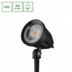 FLORI LIGERO OGRODOWA 6W CW 230V 40ST IP65 53X66X67MM + 145MM SPIKE CZARNY