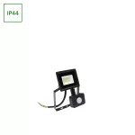 NOCTIS LUX 3 NAŚWIETLACZ 10W NW 230V IP44 114x150x53mm CZARNY czujnik ruchu PIR
