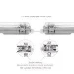 LIMEA LED TUBE SLIM HERMETYK G13 1x120 250V IP65  1310x65x63 mm SZARY