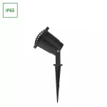FLORI GU10 ALU RAY        250V IP65 98x160mm CZARNA wbijana, ruchoma