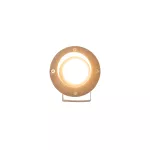 FLORI GU10 ALU ANGLE   250V IP65 98x180mm CZARNA wbijana, ruchoma