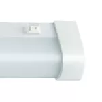 AQUATICA 15W CW 230V 150st IP44 596x46x63 BIAŁY okrągła końcówka, włącznik