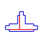SPS 2 ŁĄCZNIK T2 PRAWY BIAŁY SPECTRUM T-R2