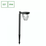 SOLARA BRILO 1W CCT IP44 150x180x135mm CZARNY wbijana/naścienna 2 lata gw. SPECTRUM