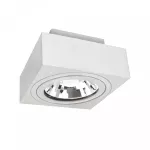 MIRORA AR111 NATYNKOWA GU10 250V IP20 145X145X85mm BIAŁY kwadratowa ruchoma