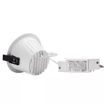 ORBITO DOWNLIGHT 6-20W NW 230V 40st IP44 Ra90 UGR&lt;19 139X85MM BIAŁY/CZAR.MAT okr. regulacja mocy 5 l