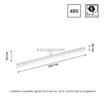 SYSTEM SHIFT SMART- BEAM regulowana 28x400x75mm 12W 150st biała CCT/DIM 5 lat gw.