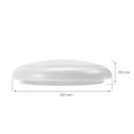 NYMPHEA CITY PRO 24W CCT 230V 120st IP65 IK10 FI330x79mm BIAŁY okrągła  5 lat gw.