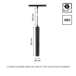 SYSTEM SHIFT SMART-  HANGIT oprawa zwis 40x297 (900mm kabel) 12W 25st czarny CCT/DIM 5 lat gw.