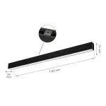 ALLDAY GO 830 36W 230V 112cm 115st Black CZUJNIK 2 lata gwarancji