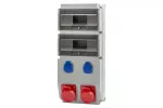 Rozdzielnica CAJA 20M gniazda 2x32A 5p, 2x230V IP44
