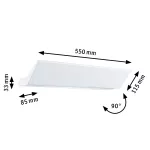 PAULMANN Oprawa ścienna RANVA LED 13W + 2W 2700K 1400lm DIM 230V biały matowy