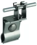 Wspornik dachowy na dach metalowy z okrągłym rąbkiem stojącym o śr. 20-25 mm, do drutu o śr. 8 mm, stal nierdzewna DLH DG 8 RSF20.25 V2A