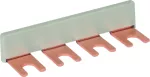 Szyna grzebieniowa 1-fazowa, 4-biegunowa, Cu 16 mm² MVS 1 4