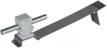 Wspornik dachowy FLEXIsnap do drutu o śr. 8 mm, wys. 16 mm, z klamrą do dachówek zakładkowych, kolor szary, stal nierdzewna-tworzywo sztuczne DLH FS 8 H16 L170 GR V2A