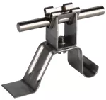 Wspornik dachowy DEHNgrip do drutu o śr. 8 mm, wys. 20 mm, z klamrą na górny zamek dachówki o dł. 87 mm, stal nierdzewna DLH DG 8 H20 L87 EH V2A