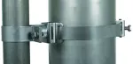 Element mocujący do rur wsporczych o śr. 50 mm, montaż na rurę o śr. 50-300 mm, drążek dystansujący 30 mm, stal nierdzewna BS D50 DS30 SB50.300 V2A