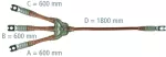 Przewód do uziemiania i zwierania, przekrój 120 mm², 3-biegunowy EKV3+0 120 R V8115WA