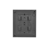 SIMON AQUACLICK WA-CGSZ4Cx-xx-49Ax Gniazdo wtyczkowe natynkowe, Schuko, 4-krotne, klapka transparentna, IP44, 16A, 250V~, szybkozłącza; czarny mat