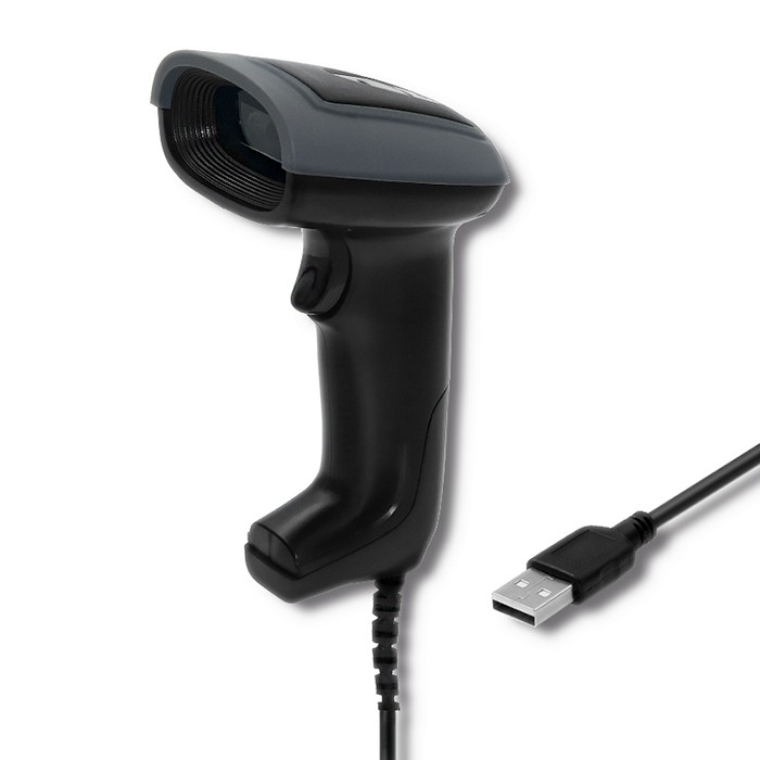Qoltec Skaner czytnik kodów kreskowych i QR | 1D 2D | USB | Trwały