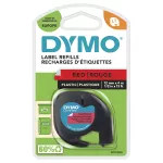 DYMO taśma 12mm/4m - plastikowa, czerwona
