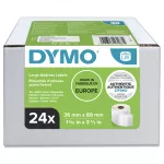 Duża etykieta adresowa - 89 x 36 mm, biała - VALUE PACK 24 szt.